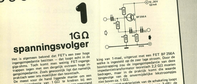 1GΩ spanningsvolger