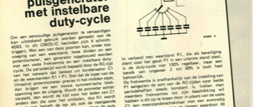 pulsgenerator met instelbare duty-cycle