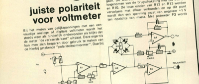 juiste polariteit voor voltmeter