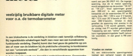 LCD-meter - veelzijdig bruikbare digitale meter voor o.a. de termobarometer