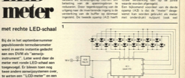 LED-meter - met rechte LED-schaal