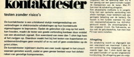 kontakttester - testen zonder risico's