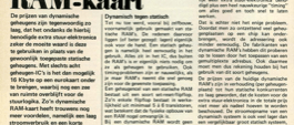 dynamische RAM-kaart - 16 Kbyte in 8 IC's