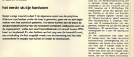 polyfoon keyboard (2) - het eerste stukje hardware