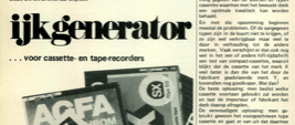 ijkgenerator - …voor cassette- en tape-recorders