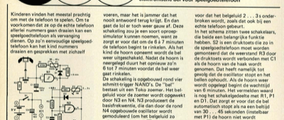 rinkelbel - elektronische bel voor speelgoedtelefoon