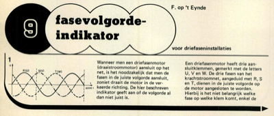 fasevolgorde-indikator - voor driefaseninstallaties