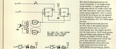 single cycle voor Junior-computer - logic analyse in slow motion