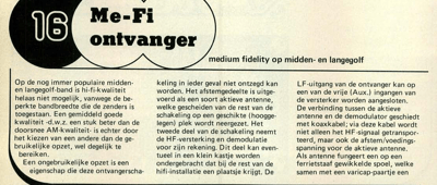 Me-Fi ontvanger - medium fidelity op midden- en langegolf