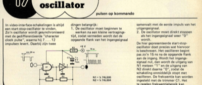 start-stop-oscillator - pulsen op kommando