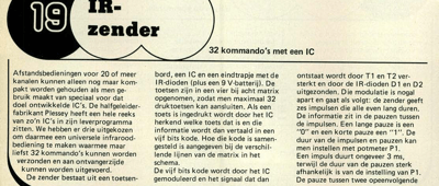 IR-zender - 32 kommando's met een IC