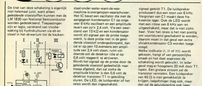 vloeistofdetektor - nivobewaking