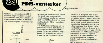 simpele PDM-versterker - digitale audio