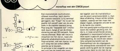 MOSflop - monoflop met één CMOS-poort