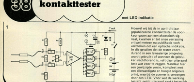 kontakttester - met LED-indikatie