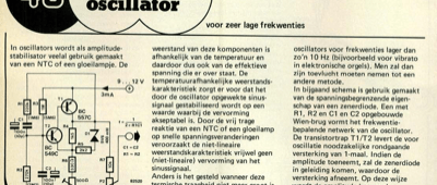 LF-RC-oscillator - voor zeer lage frekwenties