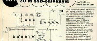 konverter voor 20 m SSB-ontvanger - van 10 kHz… 10 MHz naar 14 MHz