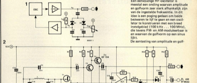 variabele HF-oscilator - AM/FM-moduleerbaar
