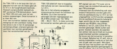 simpele konverter - TBA 120 anders gebruikt