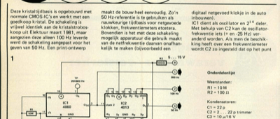 goedkope kristaltijdbasis - draagbare 50 Hz-referentie