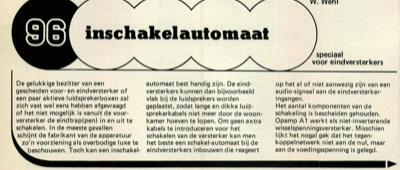 inschakelautomaat - speciaal voor eindversterkers
