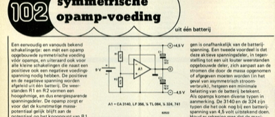 symmetrische opamp-voeding - uit één batterij