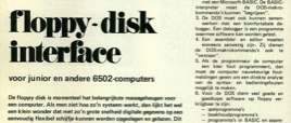 floppy-disk interface (1) - voor junior en andere 6502-computers
