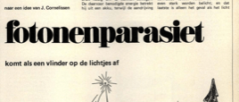 fotonenparasiet - komt als een vlinder op de lichtjes af