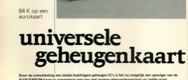 universele geheugenkaart - 64 K op een eurokaart