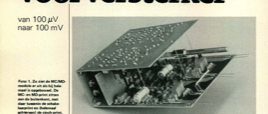 MC/MD-voorversterker - van 100µV naar 100 mV