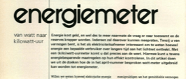 energiemeter - van watt naar kilowatt-uur
