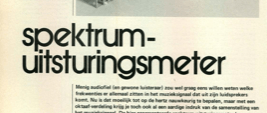 spektrum-uitsturingsmeter - oktaven op een fluorescentiedisplay