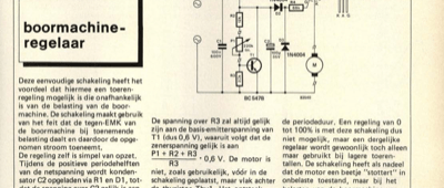 boormachineregelaar