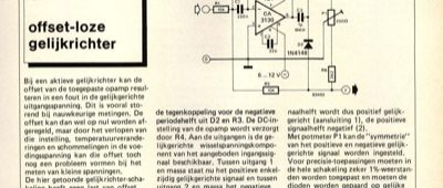 offset-loze gelijkrichter