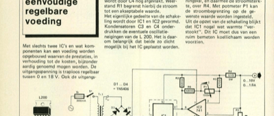 eenvoudige regelbare voeding
