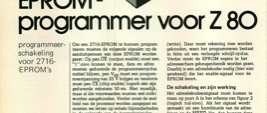 EPROM-programmer voor Z 80 - programmeerschakeling voor 2716-EPROM's