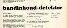bandinhoud-detektor - voor digitale cassetterecorders