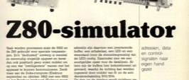 Z80-simulator - adressen, data en controlsignalen naar eigen hand gezet