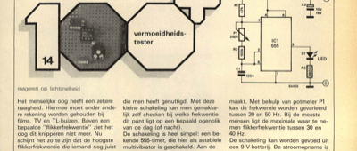 vermoeidheidstester - reageren op lichtsnelheid