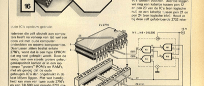 2 x 2716 = 2732 - oude IC's opnieuw gebruikt