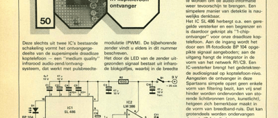 IR-koptelefoon ontvanger