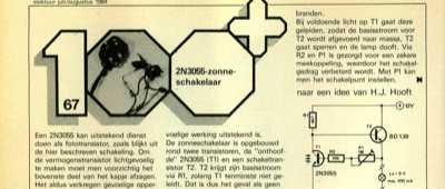2N3055-zonneschakelaar
