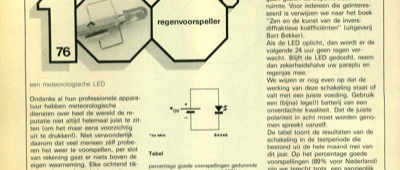 regenvoorspeller - een meteorologische LED
