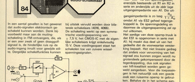 spanningsgestuurde audioschakelaar