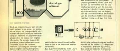 uitsturingsindikator - voor cassette-interface