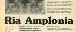 Ria Amplonia - een exentrieke MD-voorversterker