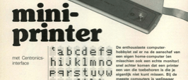 mini-printer - met Centronics-interface