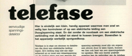 telefase - eenvoudige spanningsdetektor