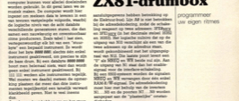 ZX81-drumbox - programmeer uw eigen ritmes