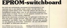 EPROM-switchboard - vier EPROM's in één adresbereik
